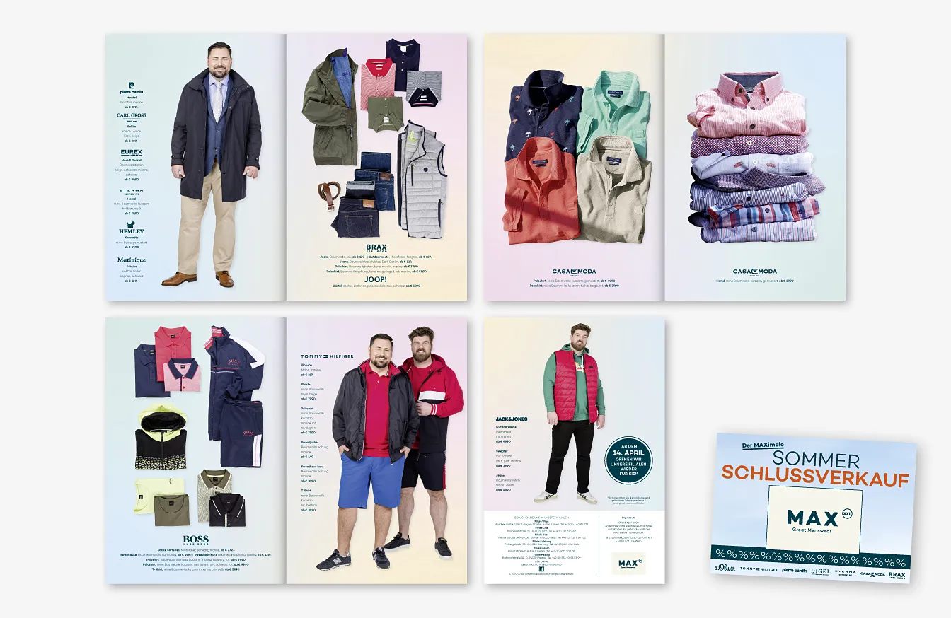 Frühlingsprospekt, Sommer Sale Karte